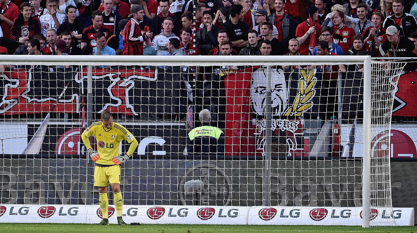 Patzte vor dem Gegentreffer: Bernd Leno © 2015 Getty Images