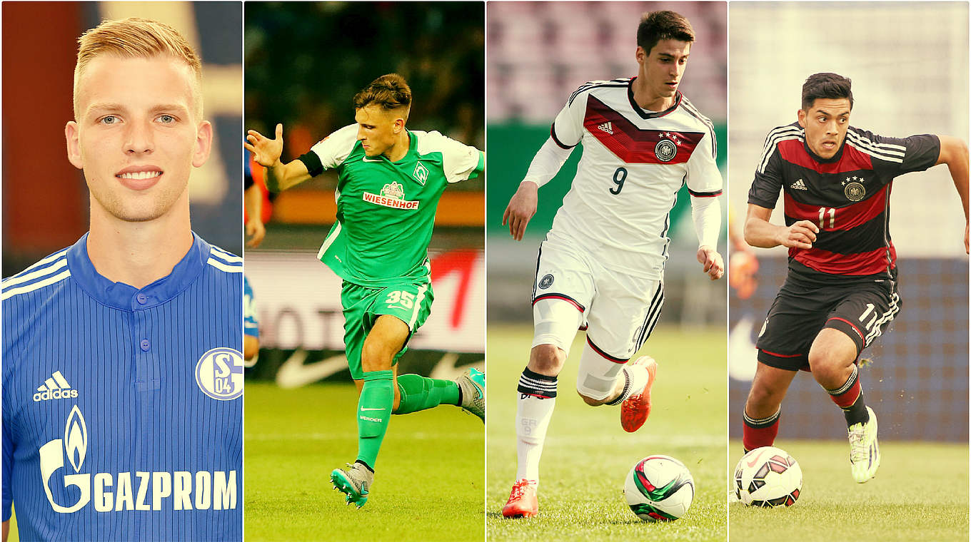 (L to R) Friedrich, Eggestein, Rizzo and Amiri have earned their first call-ups © DFB/GettyImages