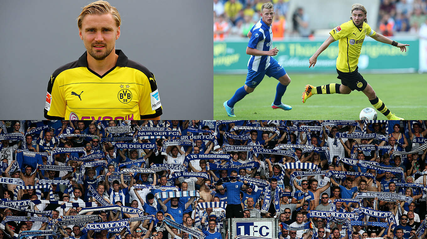 Einst in Magdeburg ausgebildet: BVB-Profi Schmelzer (o.l.) kehrt für ein Spiel zurück © 