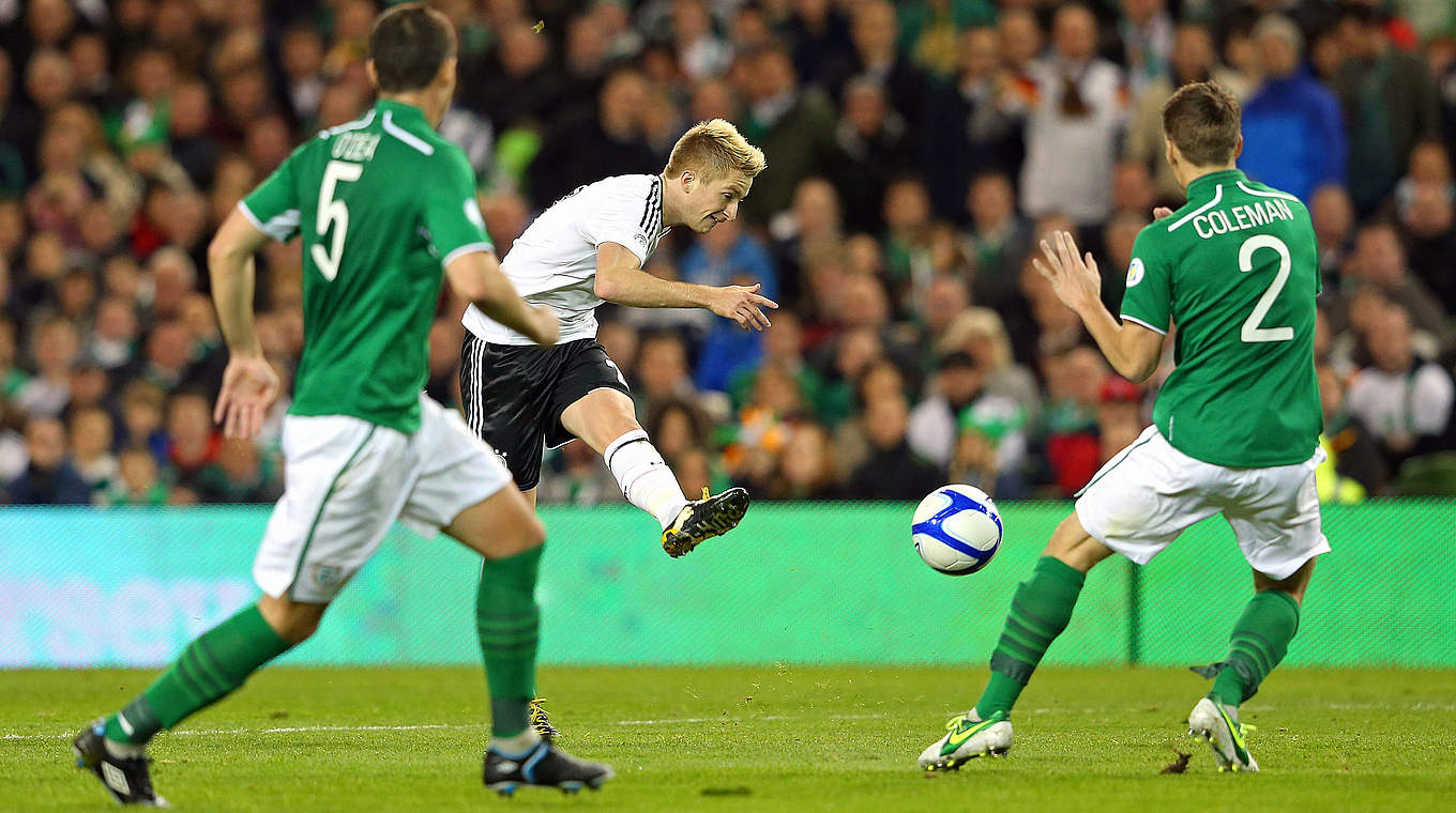 Twice goalscorer in the 6-1 win in Dublin 2012 Reus: "We worked well as a team" © 2012 Getty Images