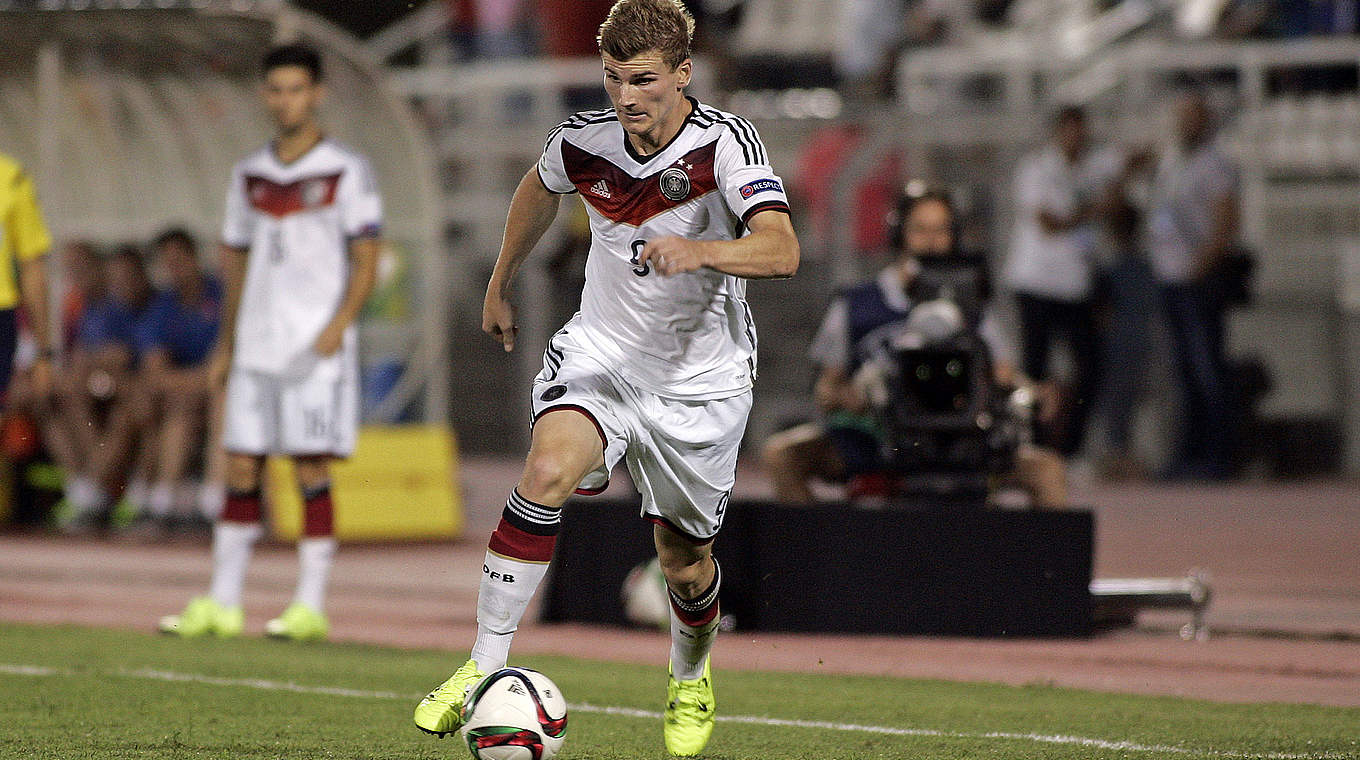 Timo Werner has three goals in four games for the Germany U21 side © 2015 Getty Images