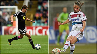 Treffen für ihre Teams: Garefrekes (l./Frankfurt) und Leupolz (r./Bayern) © 