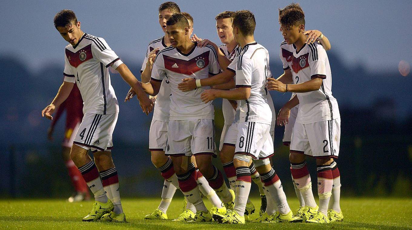 Erfolgreicher Start in den Doppelländerspieltag: die U 16 besiegt Tschechien © 2015 Getty Images