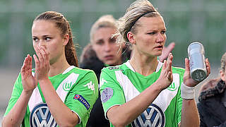 Keine Tore zum Auftakt der Champions League: die Spielerinnen des VfL Wolfsburg © 2015 Getty Images
