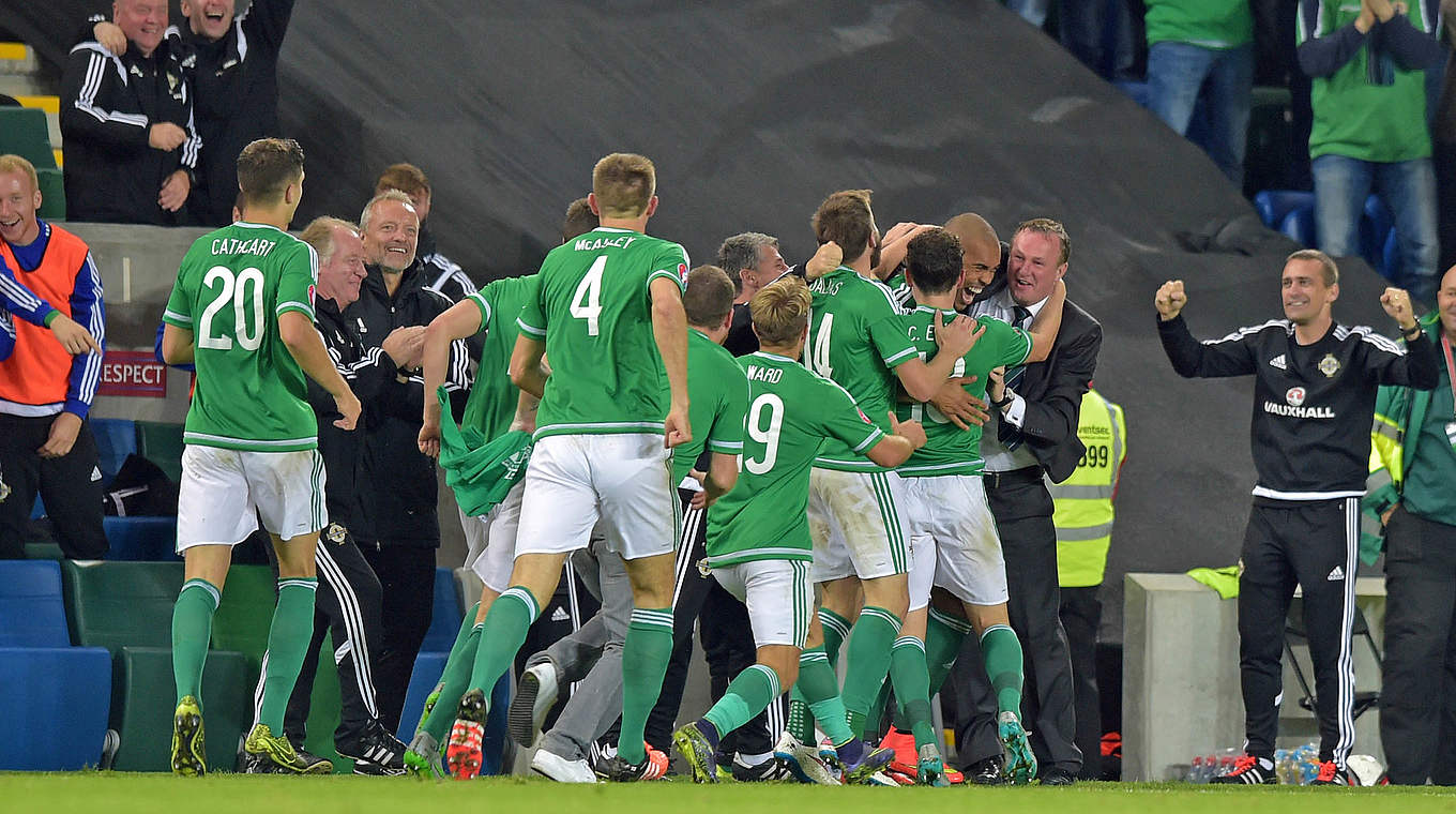 Erstmals für eine Europameisterschaft qualifiziert: Nordirland © 2015 Getty Images