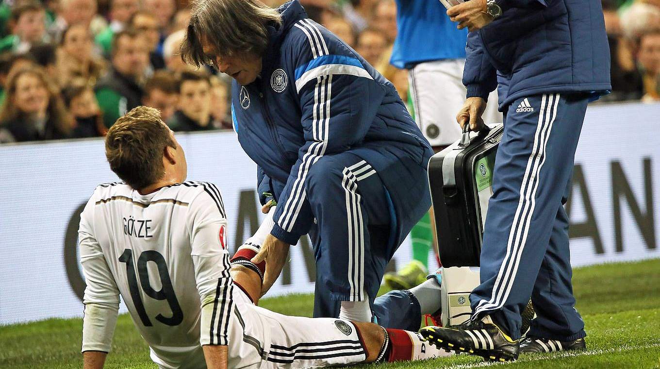 Mario Götze has ruptured a tendon in his thigh © Imago