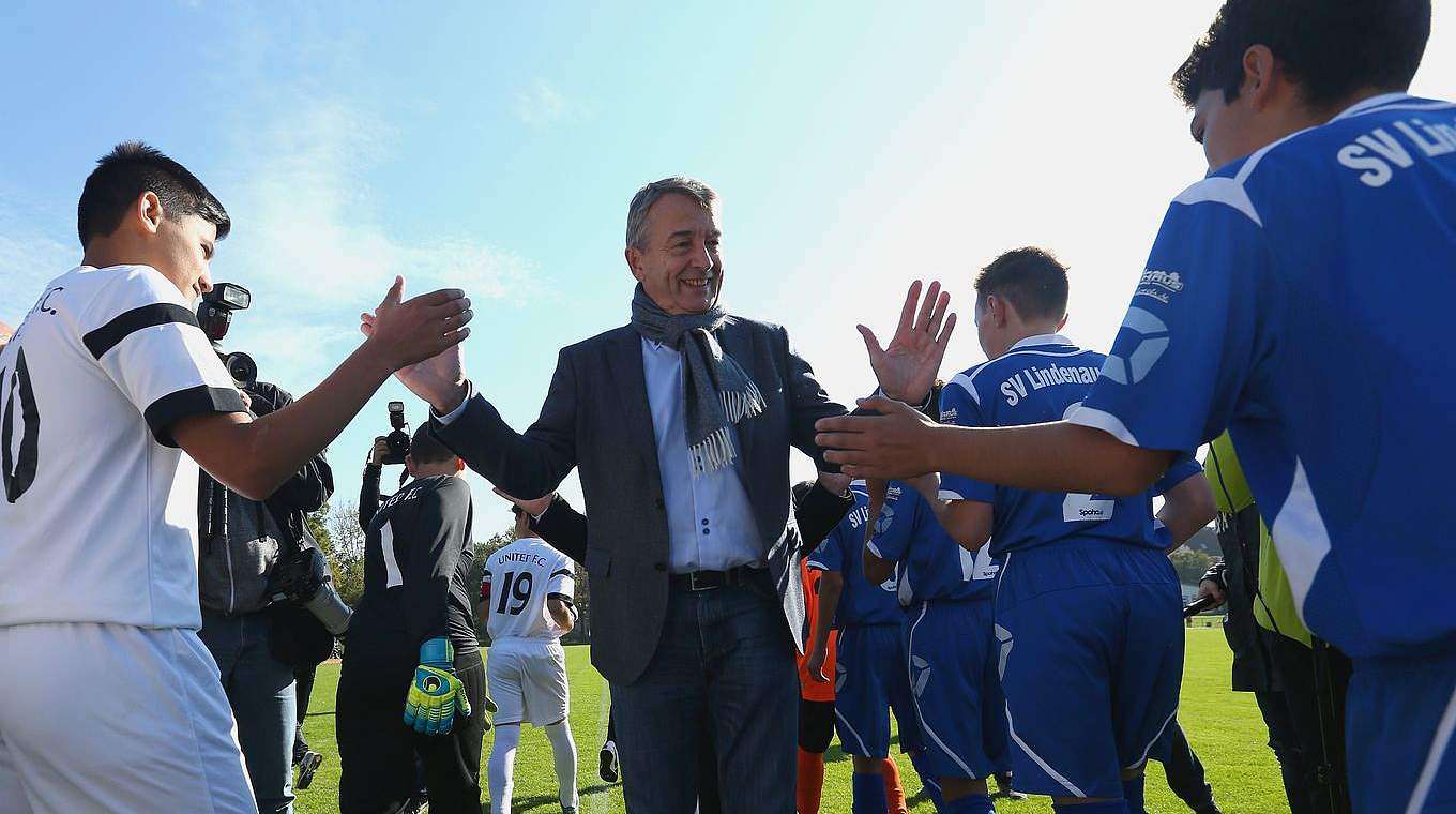 DFB president Wolfgang Niersbach: "It was a very relaxed and easygoing atmosphere" © 2015 Getty Images