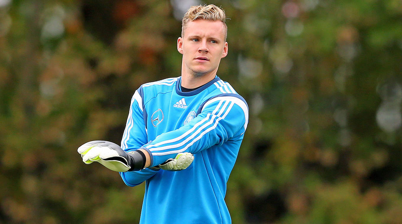 Bernd Leno is enjoying his first experience as part of Germany's senior squad © 2015 Getty Images