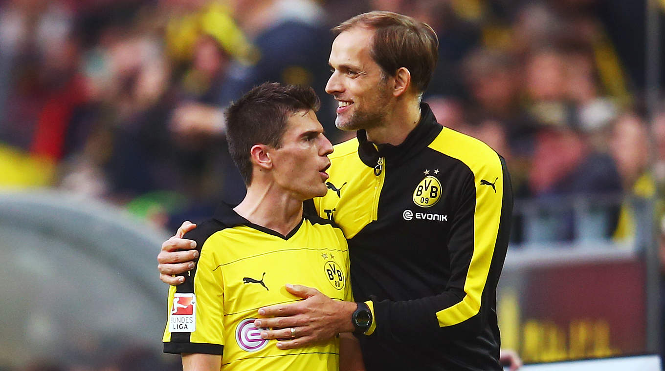 Tuchel (r.) zufrieden: Hofmann trifft in Dortmunds Testspiel gegen Magdeburg © 2015 Getty Images