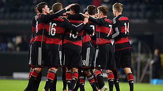 Germany U20 will be hoping for another reason to celebrate with a win against England © 2015 Getty Images
