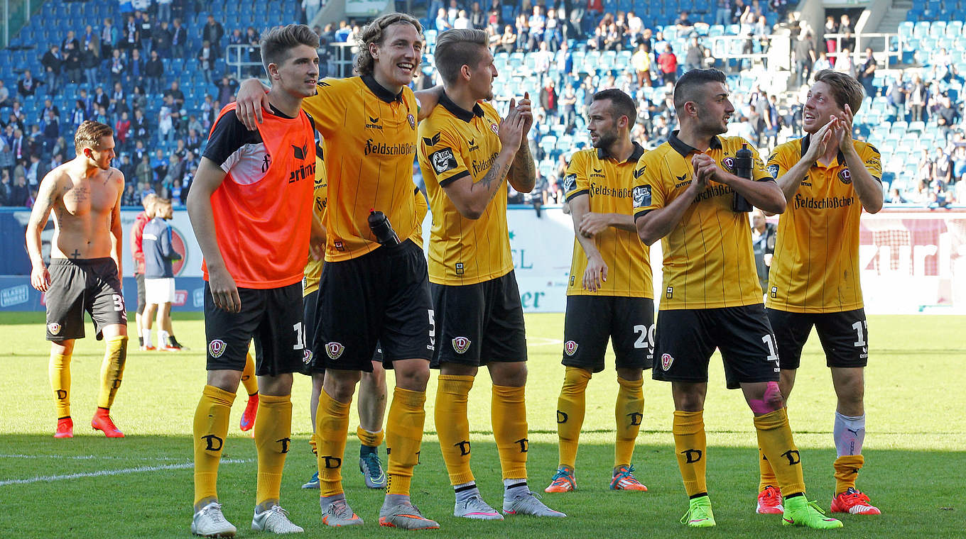 Der Rekord winkt: Tabellenführer Dresden © 2015 Getty Images