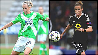 Zwei aus 16: Goeßling (l.) und Wolfsburg, Laudehr und Frankfurt © GettyImages/DFB