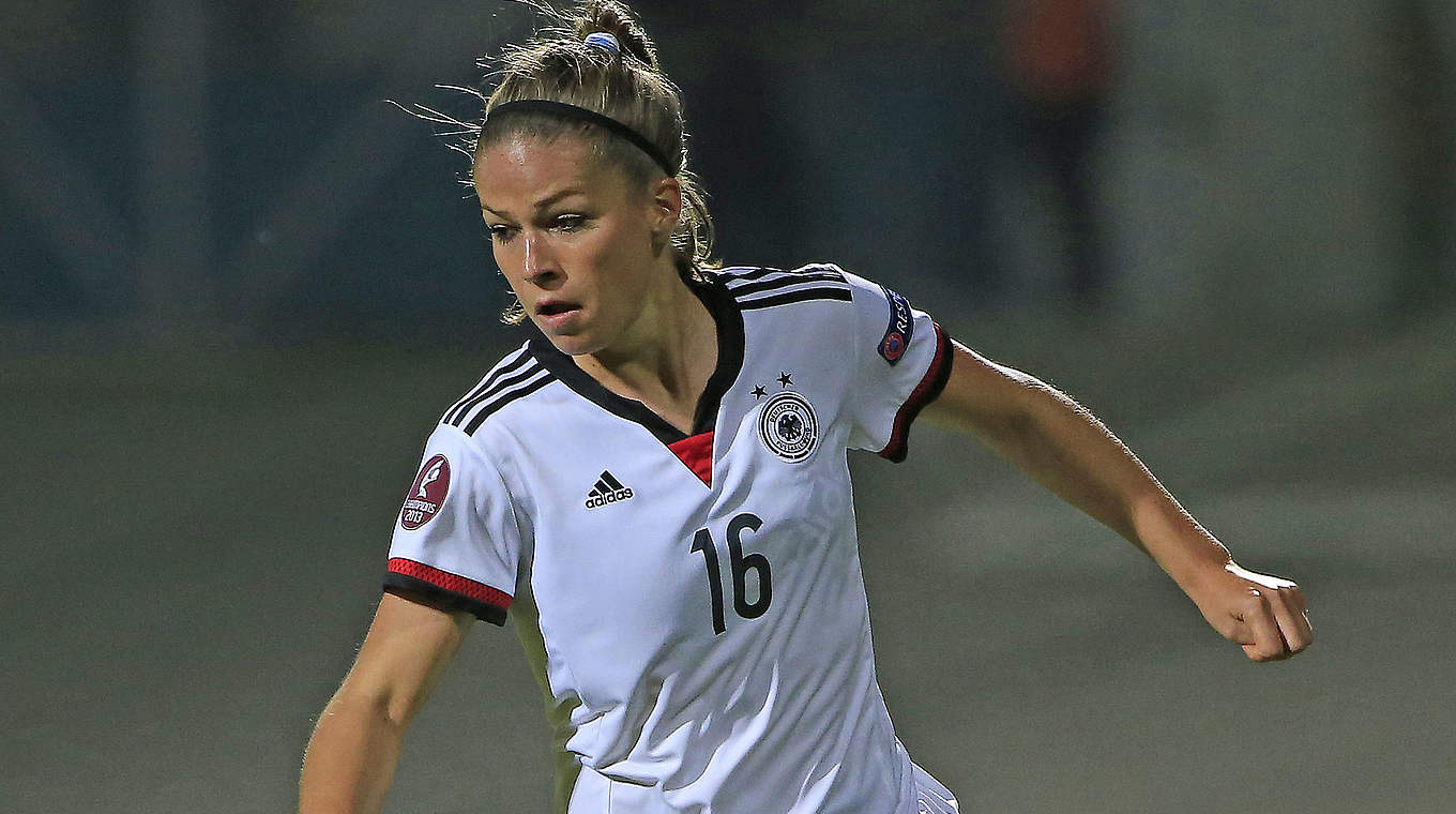 Bereits mit 36 Länderspielen für Deutschland: Melanie Leupolz © 2015 Getty Images