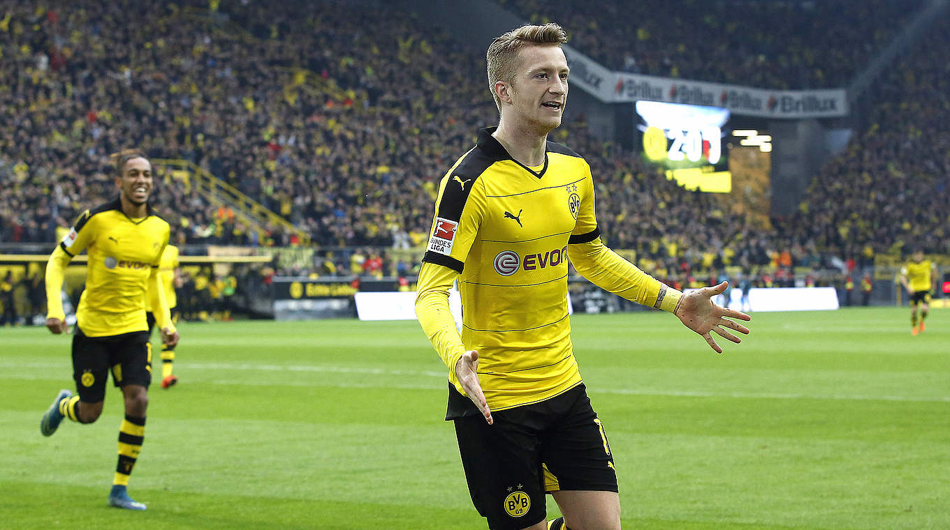 BVB-Offensivass Marco Reus: "Im Fußball geht es schnell nach oben und nach unten" © 2015 Getty Images