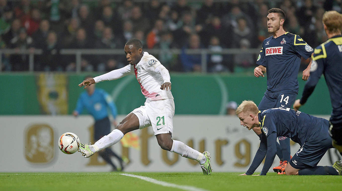 Anthony Ujah with the winner against his former club Köln © imago/Ulmer