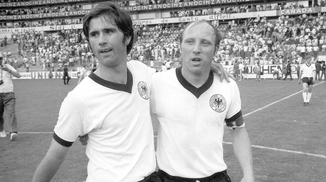 Geniale Torjäger: Müller (l.) an der Seite von Uwe Seeler © imago