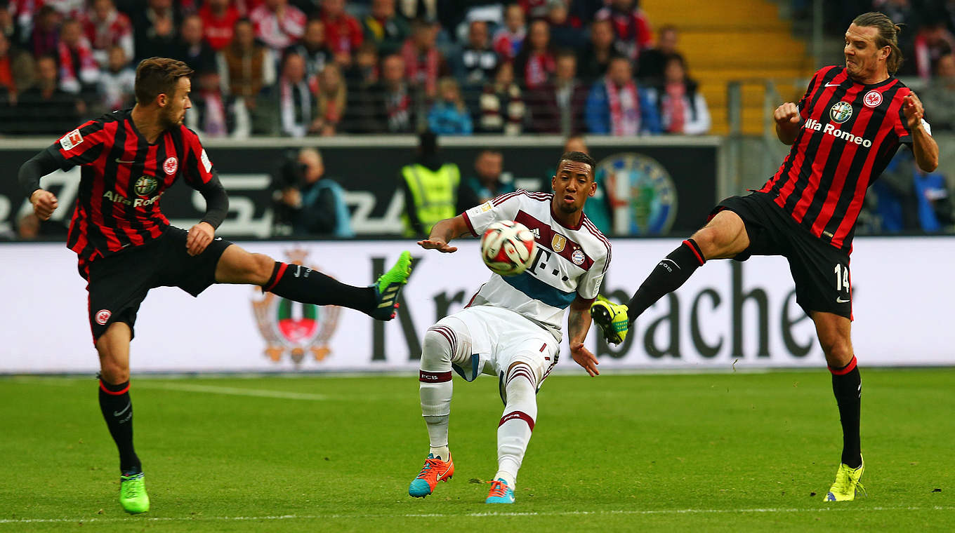 Jubiläum in Frankfurt: Gegen die Eintracht will Boateng (M.) sein 200. Ligaspiel machen © 2014 Getty Images