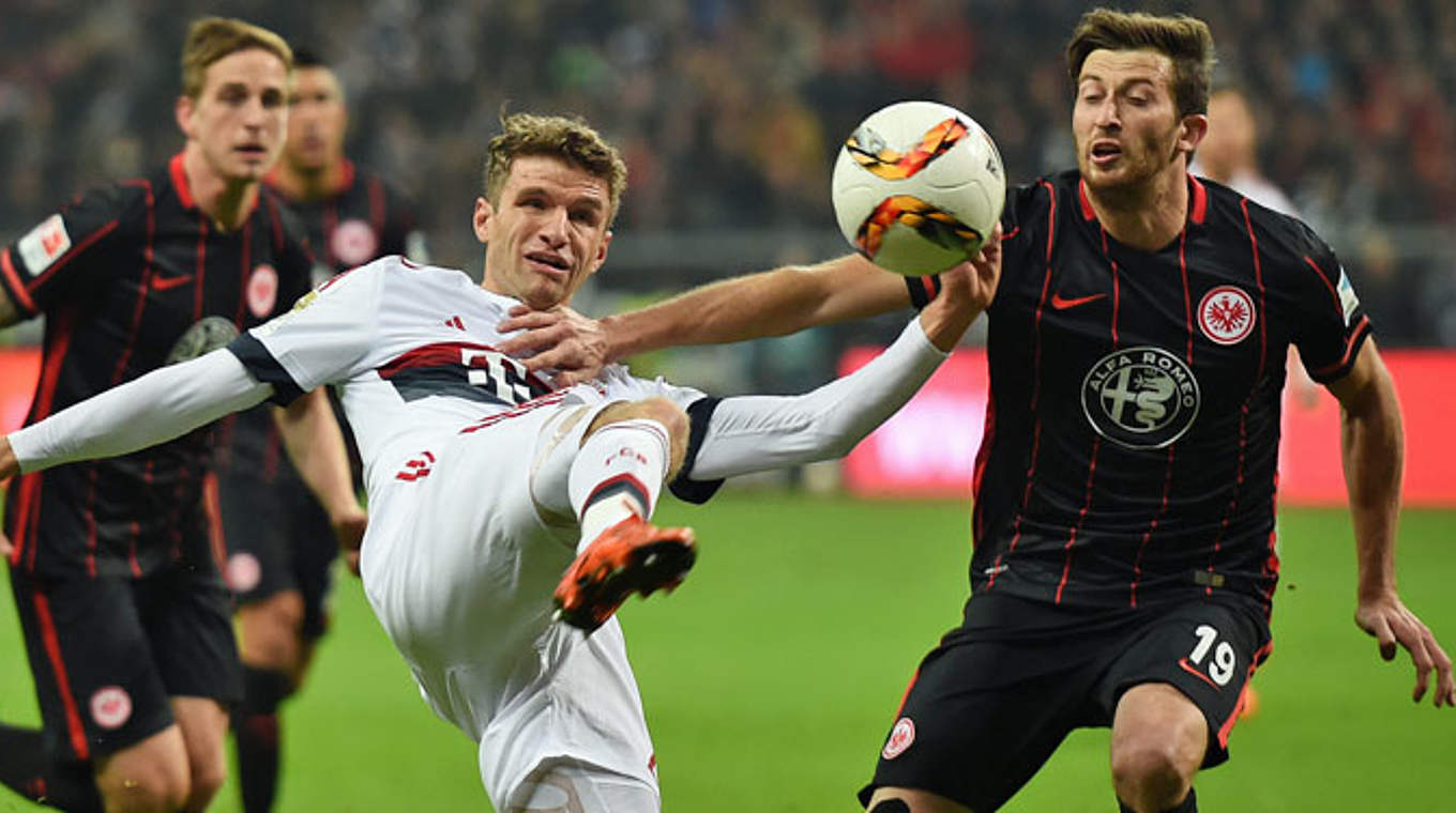 Thomas Müller was brought on at half time, but wasn't able to help his side find a winner. © 2015 Getty Images
