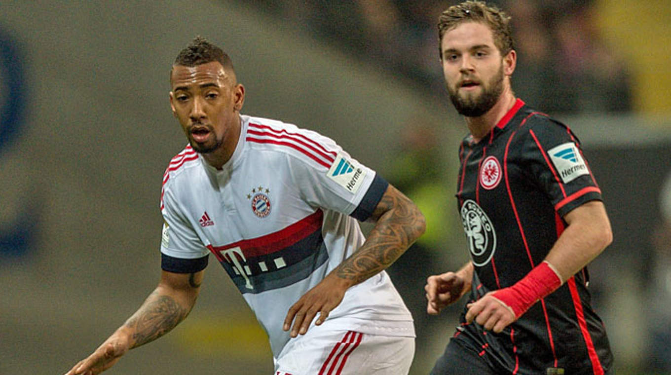 Germany international Jerome Boateng and Germany U21s midfielder Marc Stendera. © 2015 Oliver Kremer at Pixolli Studios