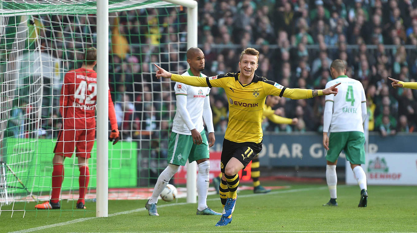 Marco Reus scored twice as BVB sunk Werder Bremen. © imago/Team 2