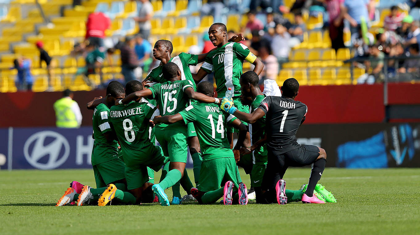 Mit Unterstützung von ganz oben ins WM-Halbfinale: Titelverteidiger Nigeria © FIFA/FIFA via Getty Images