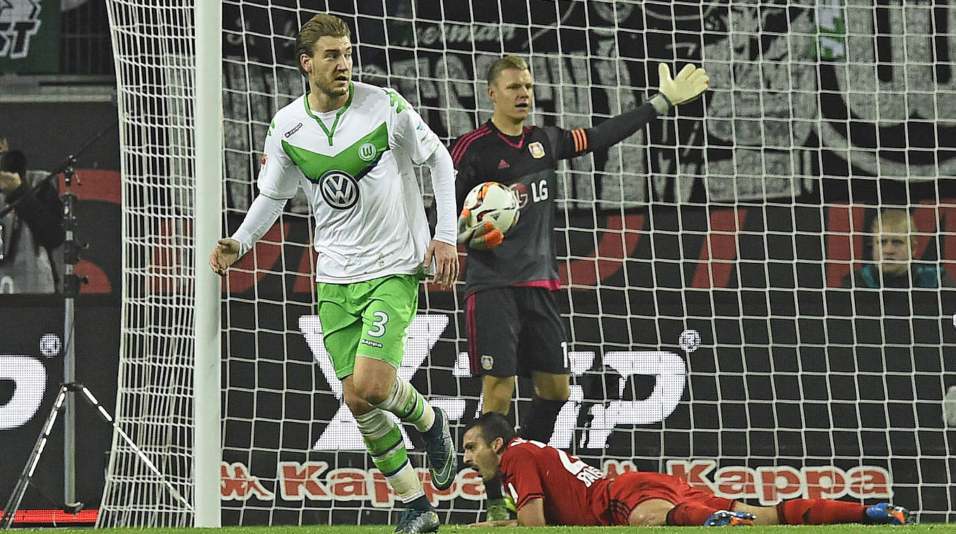 Tor zählt: Bendtner (l.) hat getroffen © 2015 Getty Images