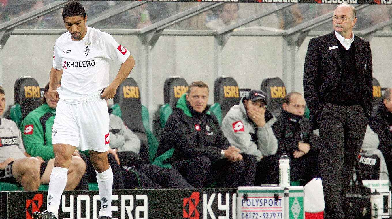 Comeback für Gladbach in der Bundesliga: der Ex-Münchner Giovane Elber (l.) 2005 © 2005 Getty Images