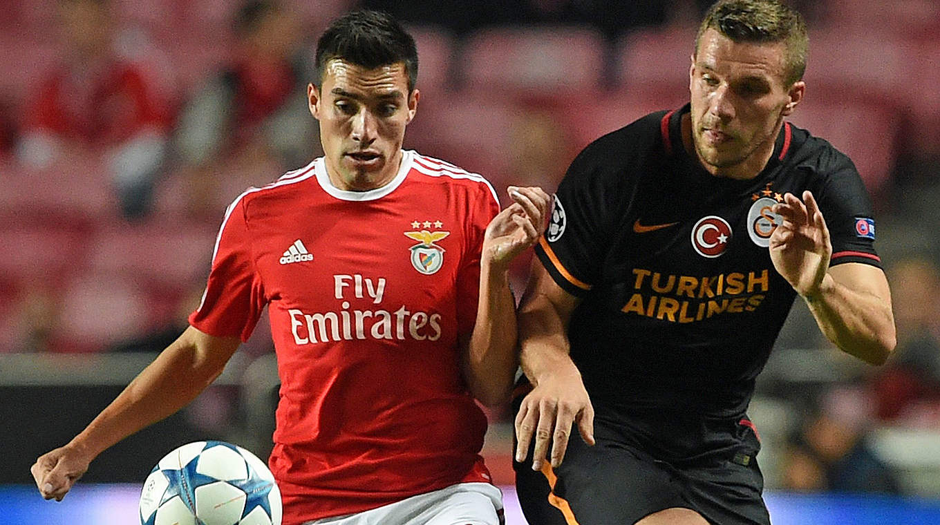 Lukas Podolski's goal wasn't enough for a point against Benfica © AFP/GettyImages