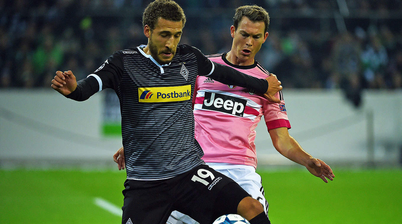 Torschützen unter sich: Gladbachs Fabian Johnson (l.) und Stephan Lichtsteiner © AFP/GettyImages