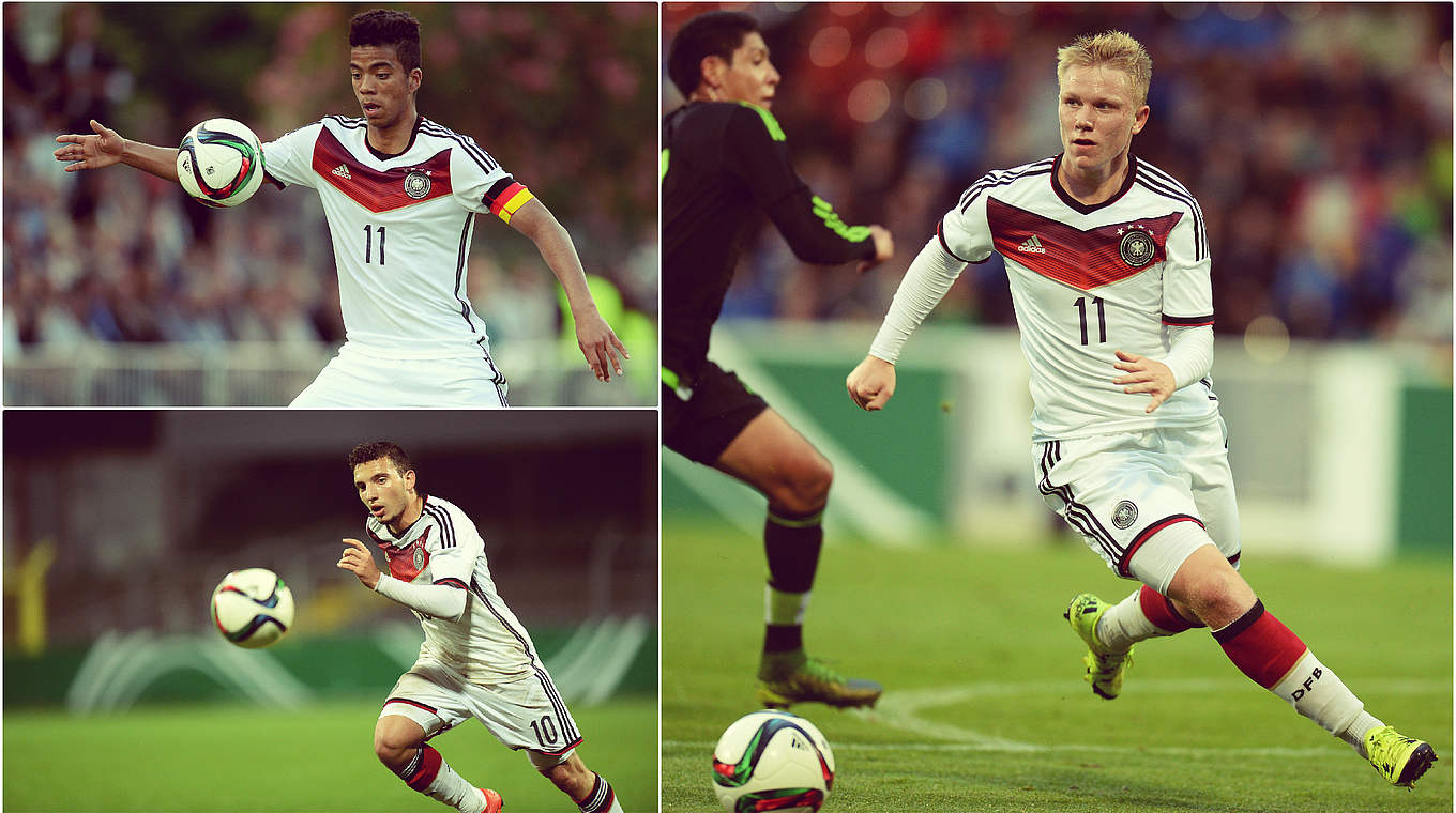 Heinrichs (top left), Ferati (bottom left) and Ochs (right) have Bundesliga experience © Getty