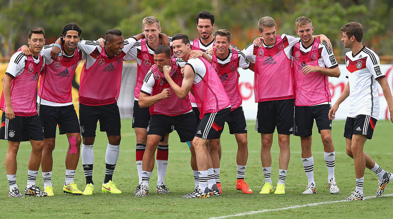 "Man freut sich mehr, als wenn man für sich alleine kämpft": das A-Team im WM-Camp © 2014 Getty Images
