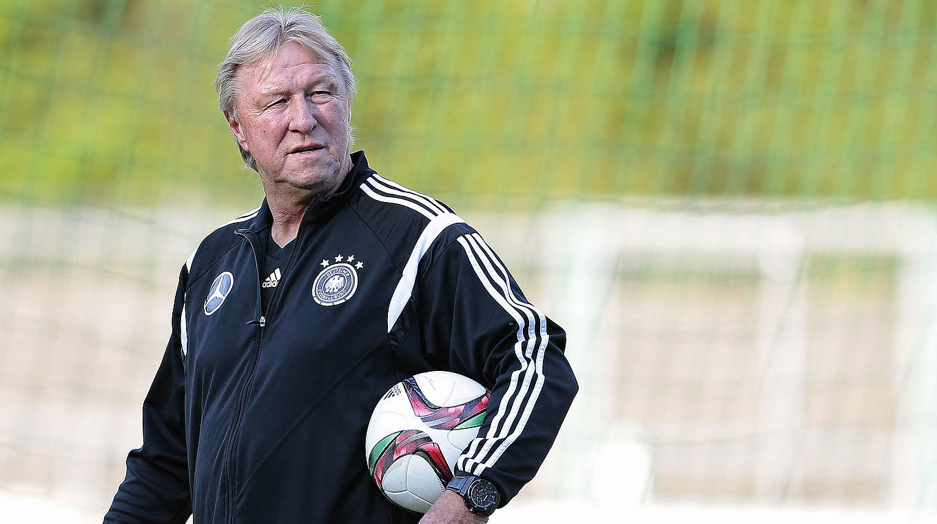 Horst Hrubesch: "It has always been our aim to finish top and it still is" © 2015 Getty Images