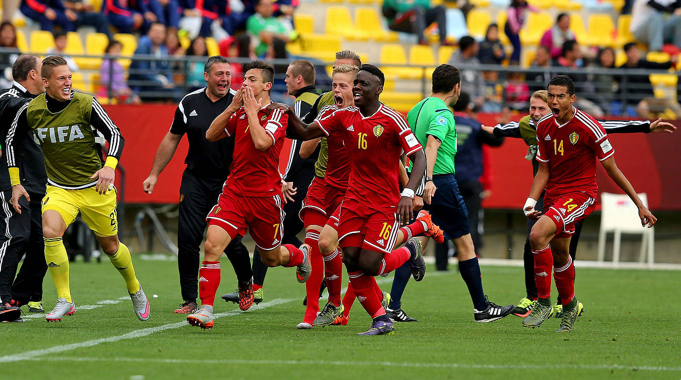 Tor in letzter Minute: Belgiens U 17 sichert sich die WM-Bronzemedaille gegen Mexiko © FIFA/FIFA via Getty Images