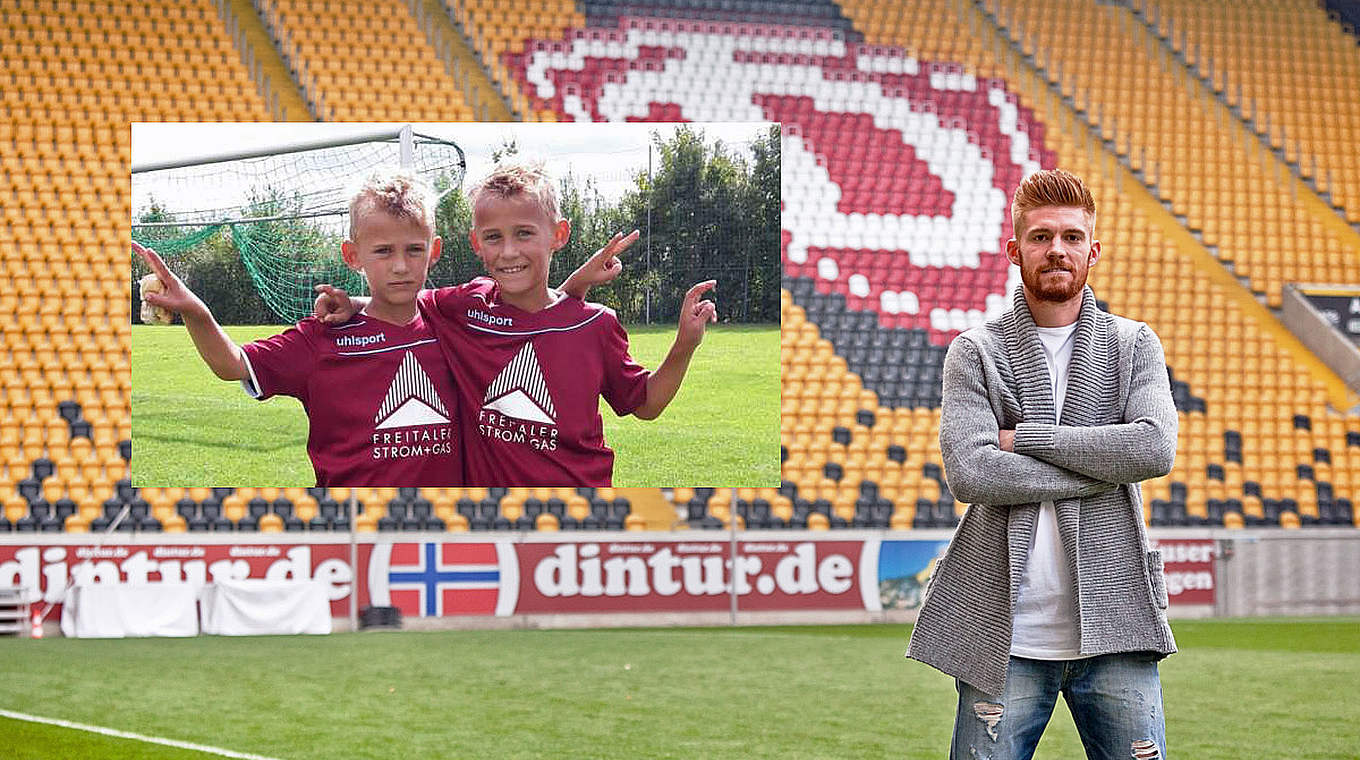 Dresdens Mathias Fetsch sagt: "Auch ich unterstütze den Aufruf für Kenny und Ricky" © Dynamo Dresden/Steffen Kuttner