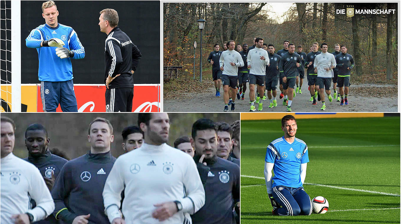 Voller Terminkalender: A-Team in München zwischen Torwarttraining und Laufeinheit © DFB/Getty Images/Gilliar