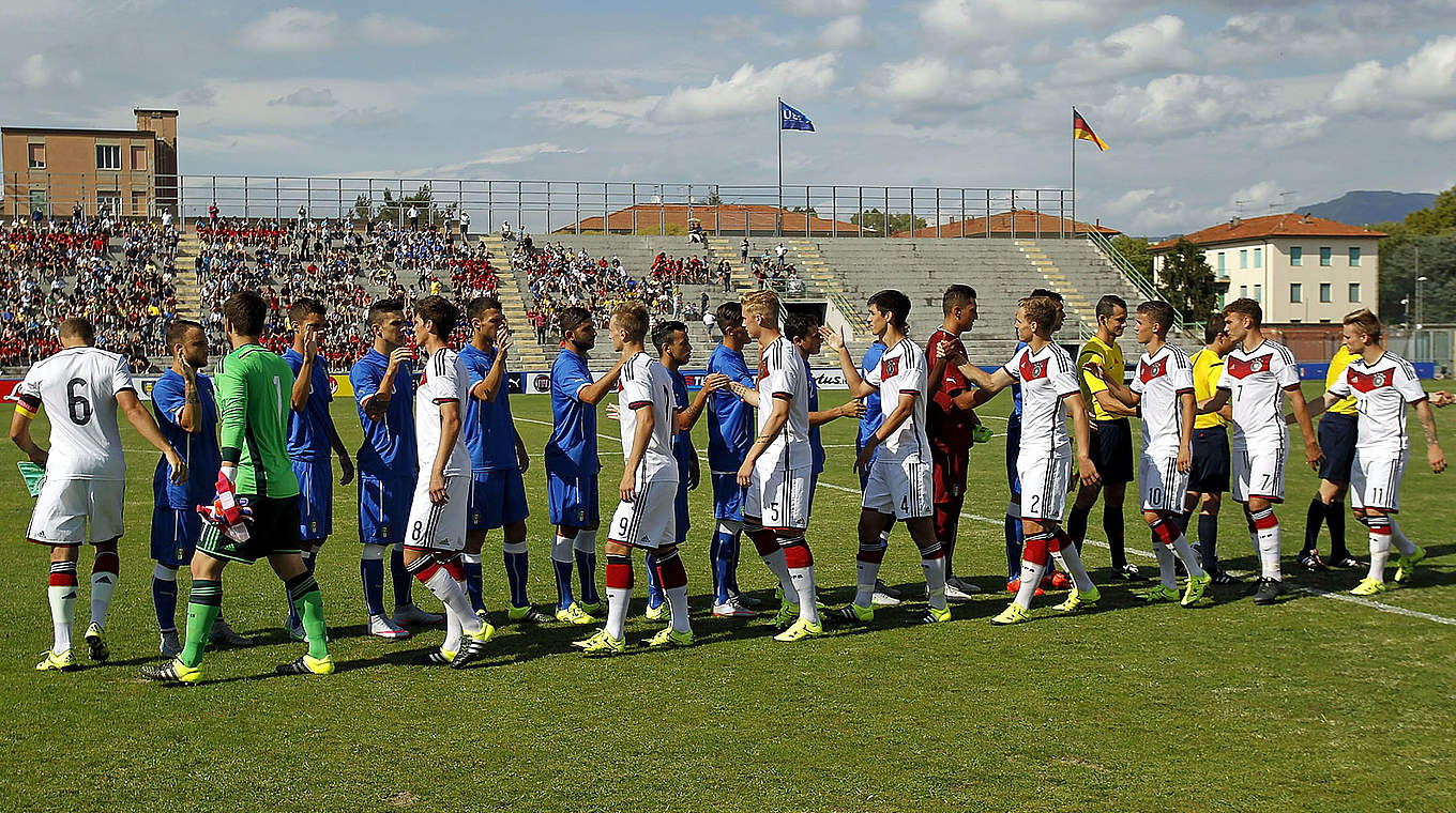 The Germany U20s won 2-0 in the reverse fixture in Lucca © 2015 Getty Images