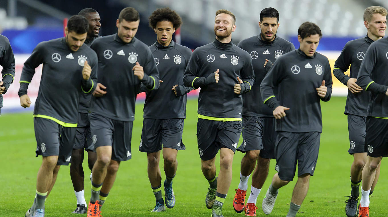 Gute Stimmung ein Tag vor dem Spiel gegen Frankreich © GES/Marvin Guengoer