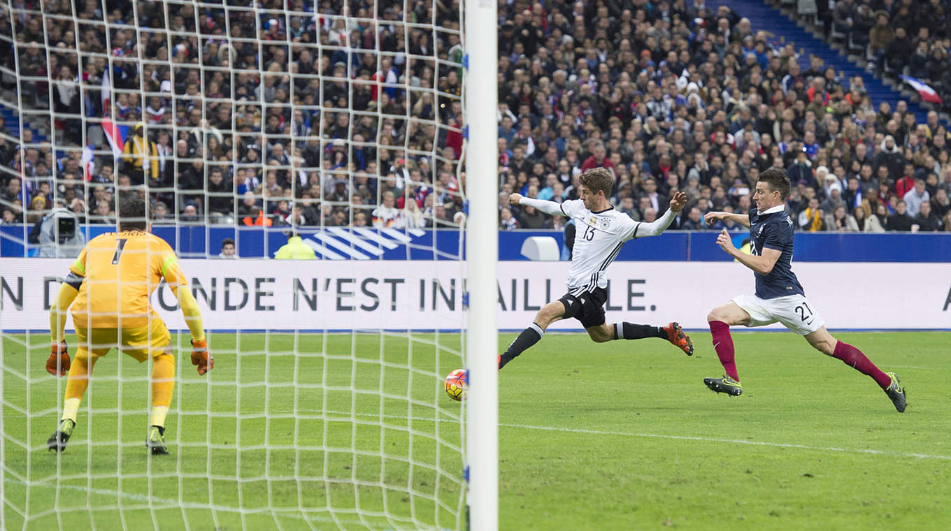 Thomas Müller had a chance to put Die Mannschaft ahead © GES/Alexander Scheuber