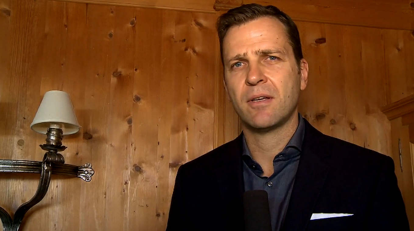 Oliver Bierhoff: "Dankbar, dass niemandem etwas passiert ist" © DFB-TV