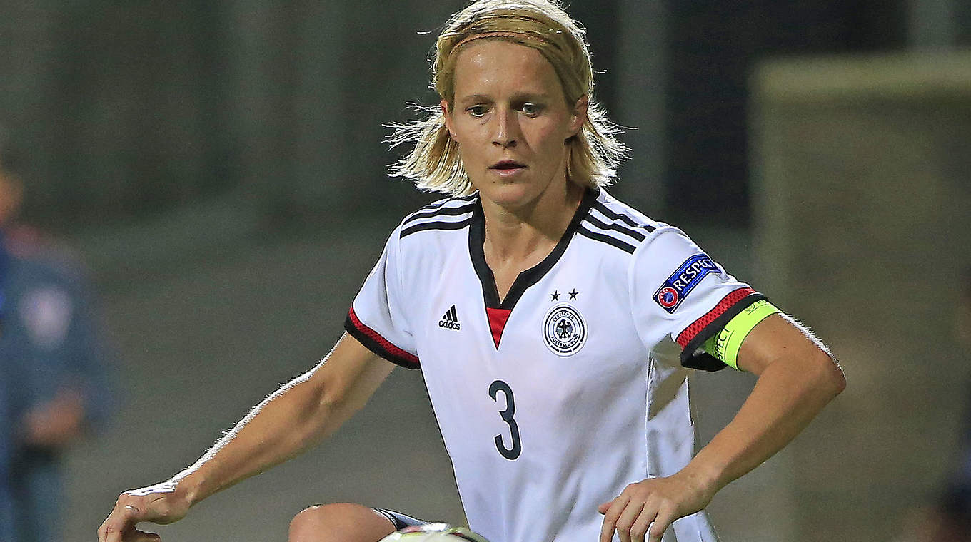 Hat bislang 94 Spiele für die DFB-Frauen bestritten: Kapitänin Saskia Bartusiak © 2015 Getty Images
