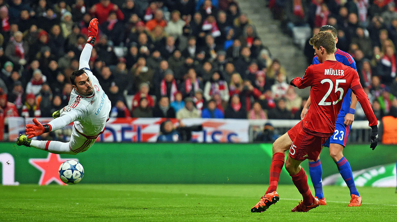 Thomas Müller became the youngest player to reach 50 Champions League wins © 2015 Getty Images