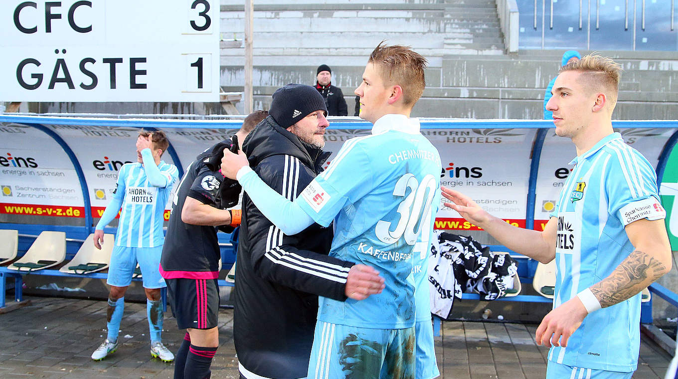 Favorit der Fans am 17. Spieltag: Marcel Kaffenberger (Nr. 30) vom Chemnitzer FC © imago/Picture Point