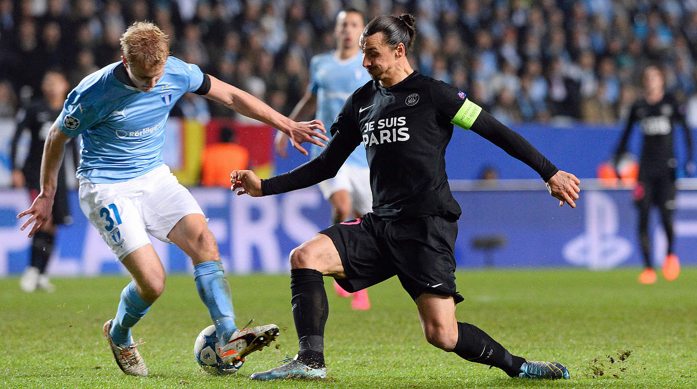 Hoher Sieg für Trapp, Ibrahimovic und Co.: Paris gewinnt in Malmö © 2015 AFP/Getty Images