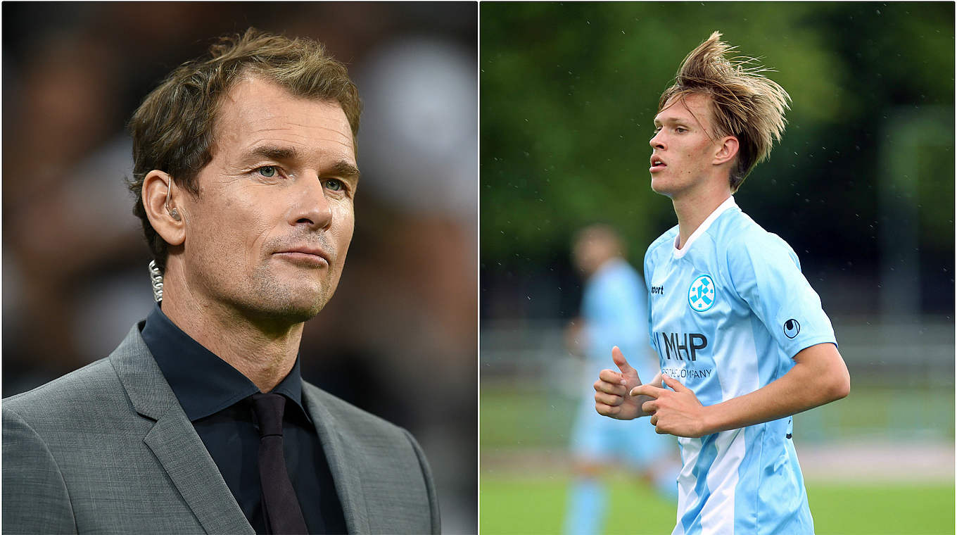 Wie der Vater, so der Sohn: Jens Lehmann beobachtet Sohn Lasse bei den Kickers © 2015 GettyImages/imago