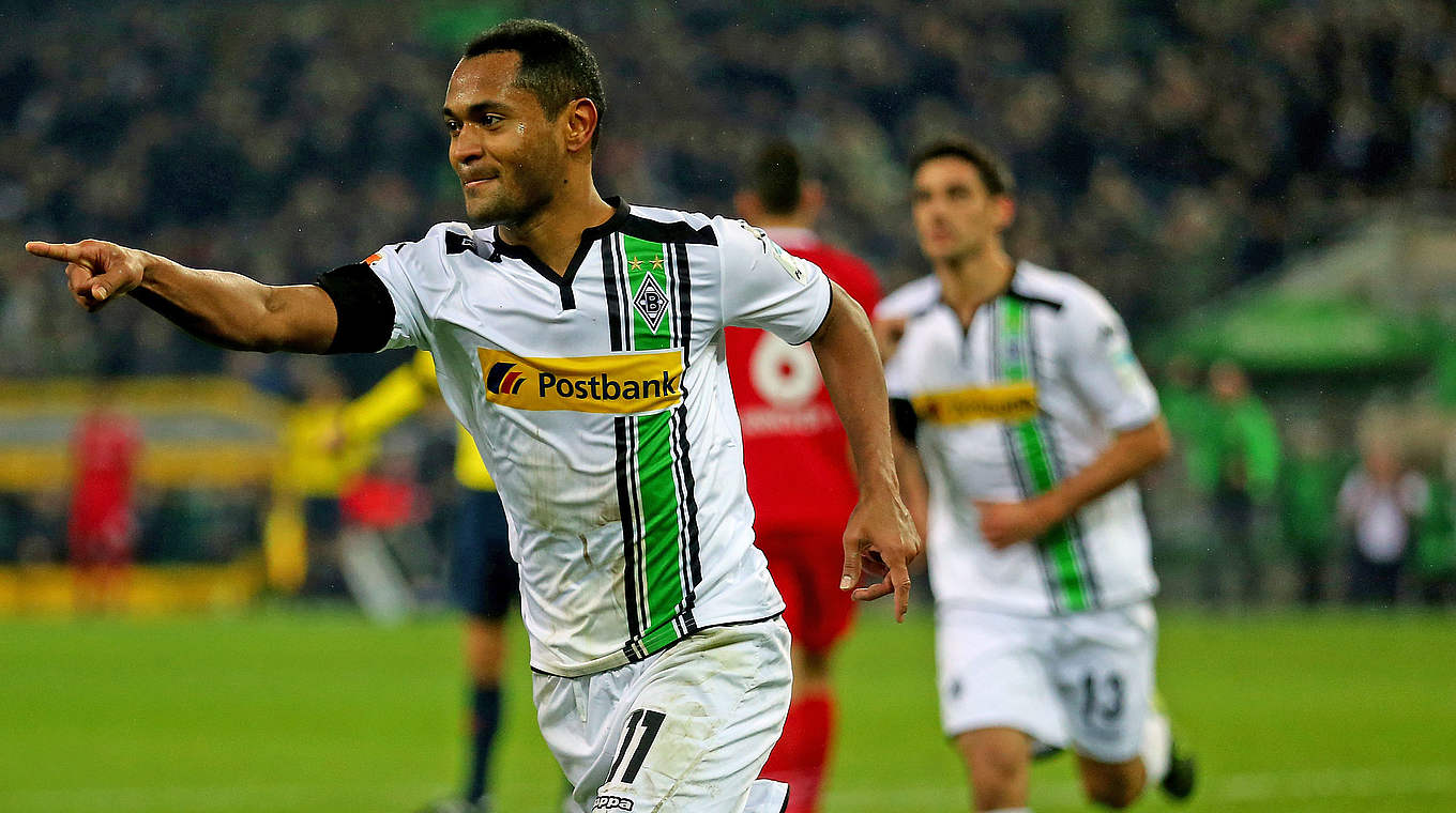 Kann mit seinem 33. Tor für Gladbach Stefan Effenberg einholen: Raffael © 2015 Getty Images