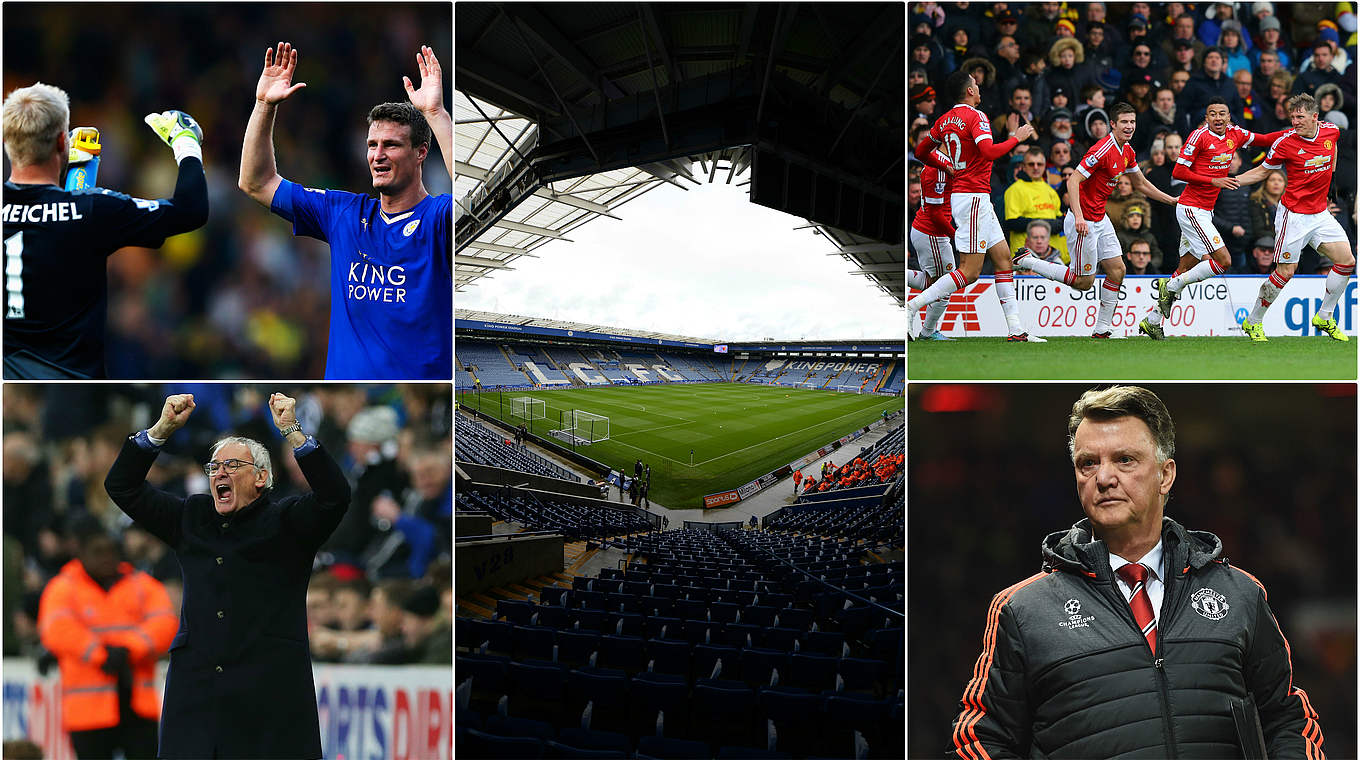 First-place Leicester take on second-place Manchester United © Bongarts/GettyImages/DFB