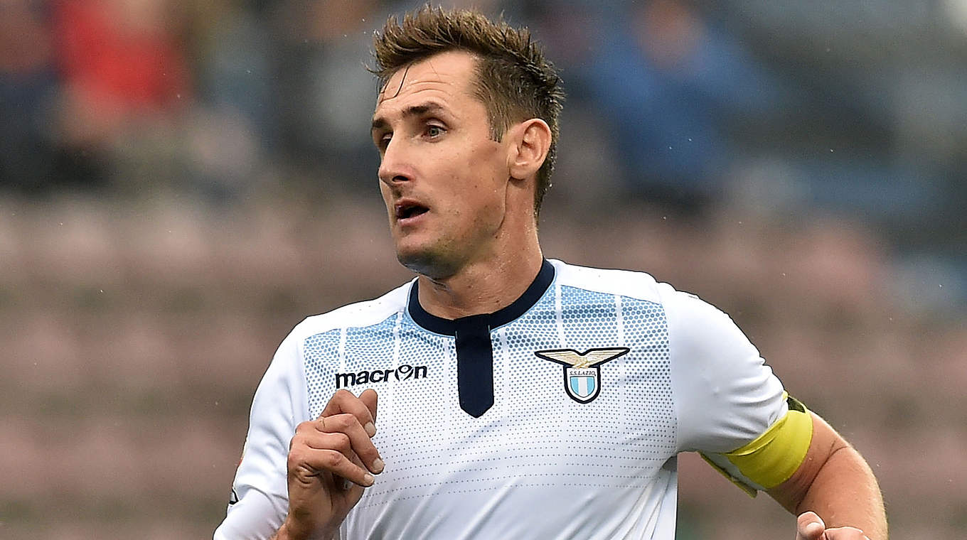 Steht mit Lazio Rom im Viertelfinale der Coppa Italia: Miroslav Klose © 2015 Getty Images