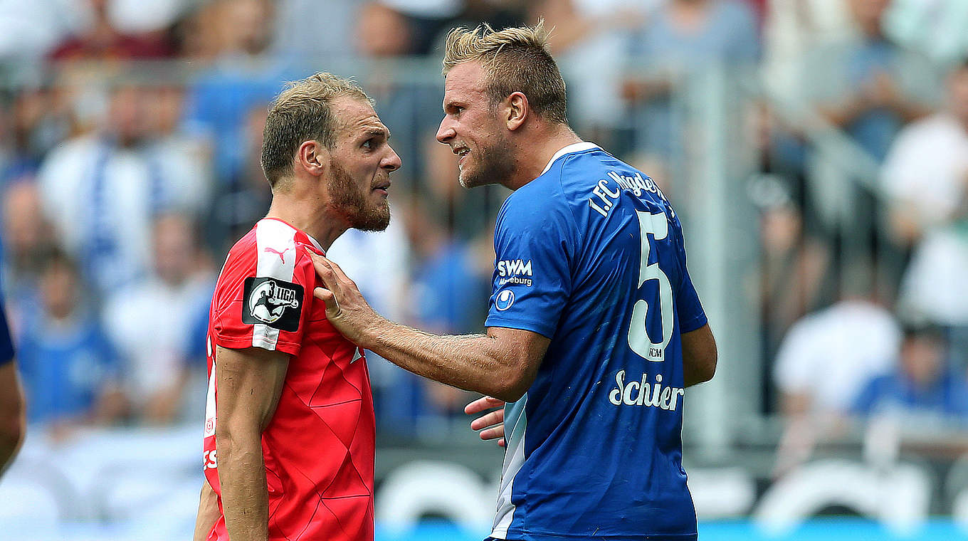 Hitziges Derby in Sachsen-Anhalt am 24. Januar 2016: Halle misst sich mit Magdeburg © Getty Images