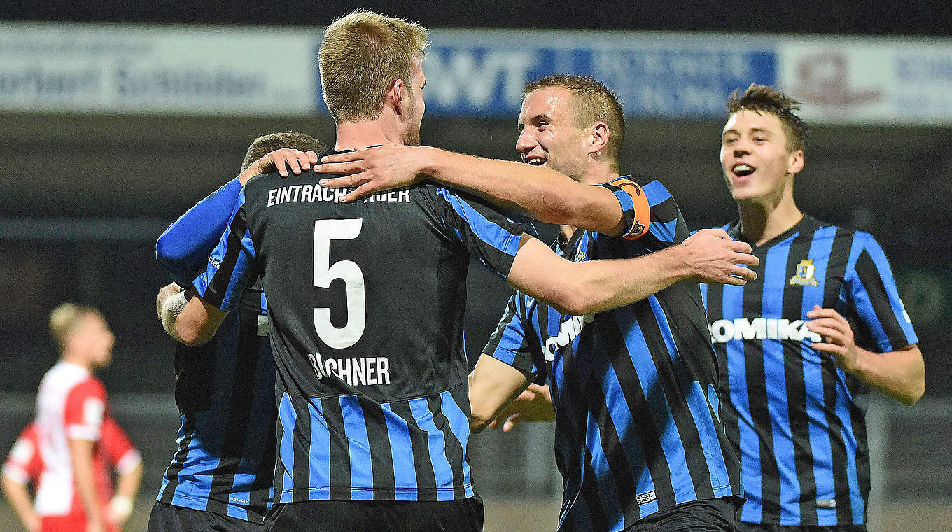 Will Platz eins verteidigen: Eintracht Trier © imago/Jan Huebner