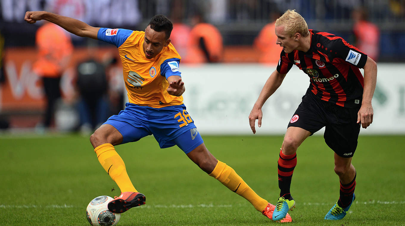Durchbruch bei Eintracht Braunschweig: Karim Bellarabi (l.) © 2013 Getty Images
